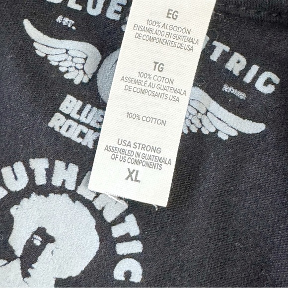 Jimi Hendrix Blues Centric Black Band Tee XL Cotton S/S Guitar - Picture 7 of 8